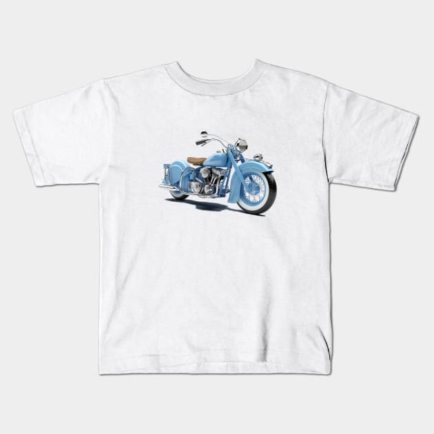 Indian Motorcycle Kids T-Shirt by DavidLoblaw